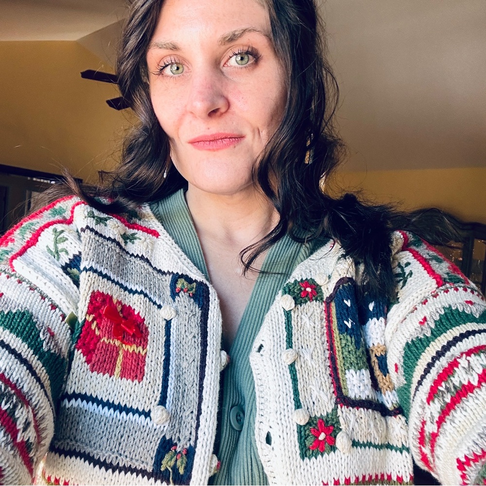 Festive Multicolor Women's Sweater